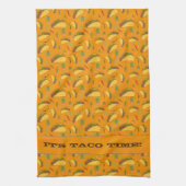 Het is Taco Time Tex Mex Mexican Food Pattern Sina Theedoek (Verticaal)
