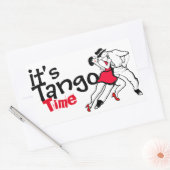Het is Tango tijd Rechthoekige Sticker (Envelop)