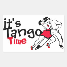 Het is Tango tijd Rechthoekige Sticker