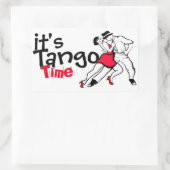 Het is Tango Time Rechthoekige Sticker (Tas)