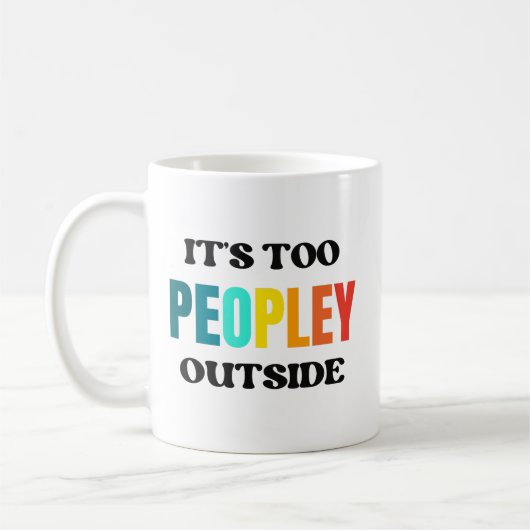 Het is te druk buiten de mok, Introvert Mok (Links)