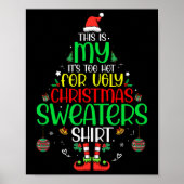 Het is te heet voor lelijke kerst grappige kerst M Poster (Voorkant)