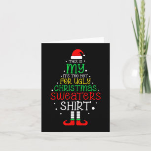 Het is te heet voor lelijke kerst leuk Xmas Mannen Kaart
