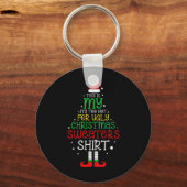 Het is te heet voor leuke Kerstmis Xmas Mannen Vro Sleutelhanger (Voorkant)