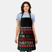 Het Is Te Heet Voor Verschrikkelijke Kerstmutsen S Schort (Gedragen)