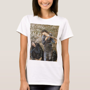 Het is te koop, grappig renaissance schilderij t-shirt