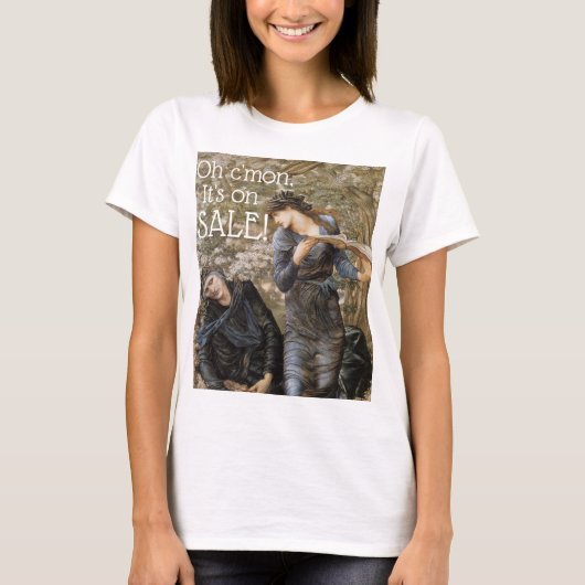 Het is te koop, grappig renaissance schilderij t-shirt (Voorkant)