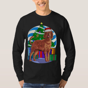 Het is te laat om een goed grappig kerst rendier t t-shirt