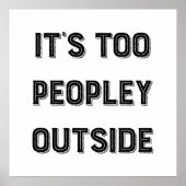 Het is te Peopley buiten. Poster (Voorkant)