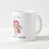 Het is te veel mensen buiten de koffie-Mok Grote Koffiekop (Voorkant rechts)