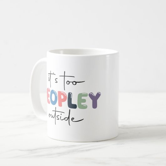 Het is te veel mensen buiten de mok (Voorkant links)