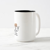 Het is te veel mensen buiten grappige koffie liefh tweekleurige koffiemok (Voorkant rechts)