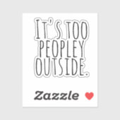 Het is te veel mensen buiten. sticker (Vel)
