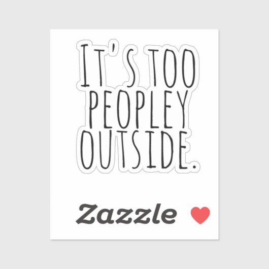Het is te veel mensen buiten. sticker (Vel)