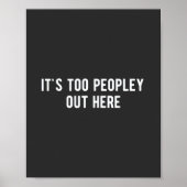 het is te veel mensen hier poster (Voorkant)