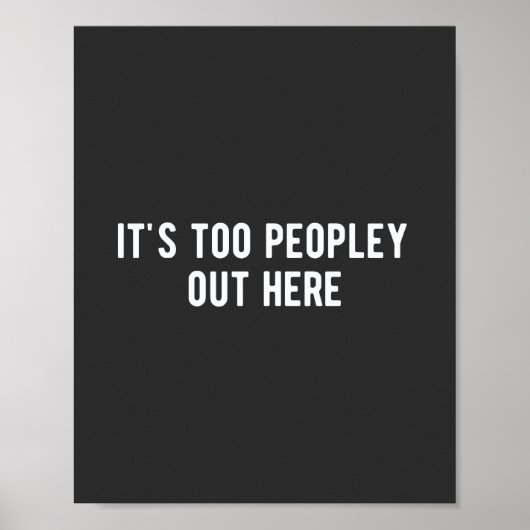 het is te veel mensen hier poster (Voorkant)