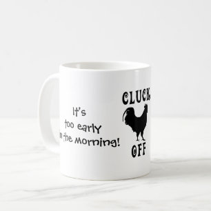 Het is te vroeg, klokken af koffiemok