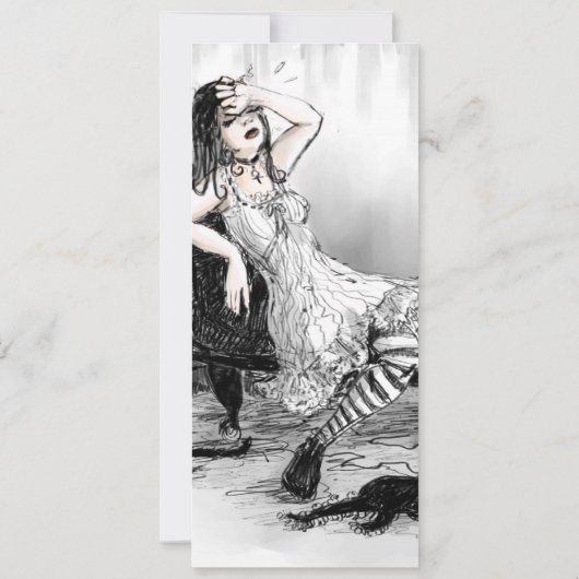 Het is te warm om zwart te Draag Kaart (Achterkant)