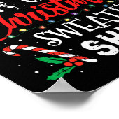 Het is te warm voor lelijke kerstzweten. poster (Hoek)