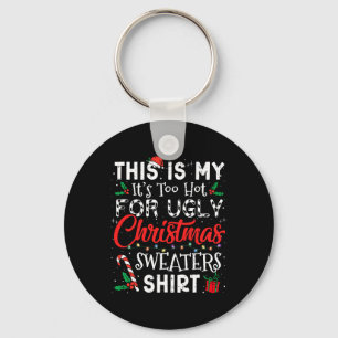 Het is te warm voor lelijke kerstzweten. sleutelhanger
