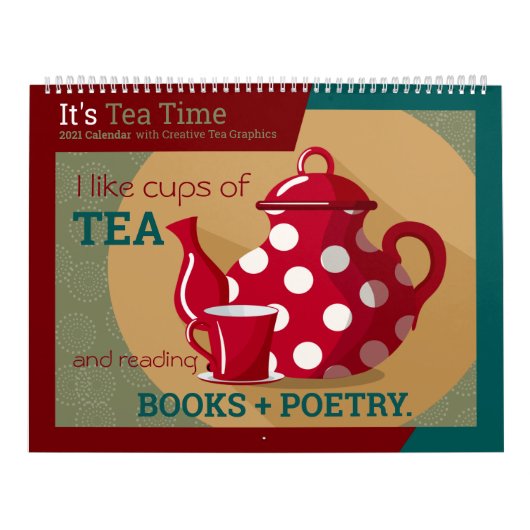 Het is Tea Time | Muurkalender 2021 Kalender (Hoes)