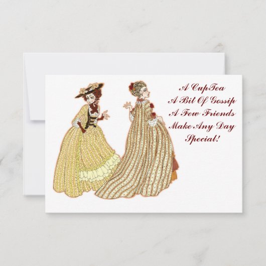 Het is Tea Time. - partijuitnodiging Kaart (Voorkant)