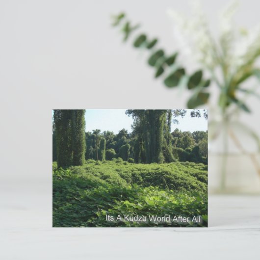 Het is tenslotte een Kudzu-wereld Briefkaart (Staand voorkant)