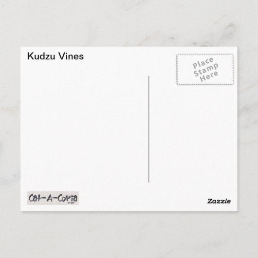 Het is tenslotte een Kudzu-wereld Briefkaart (Achterkant)