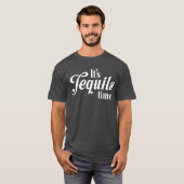 Het is tequila tijd drink humor t-shirt (Voorkant volledig)