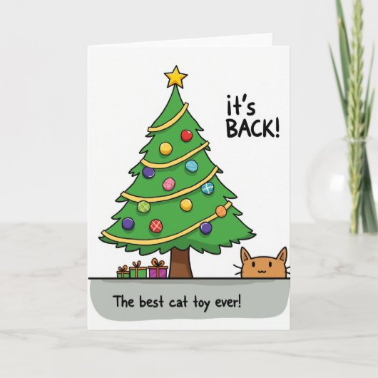 Het is terug, het beste kattenspeelgoed ooit kaart (Voorkant)