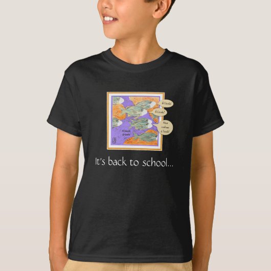 Het is terug naar school.. Jongen Jersey T-Shirt (Voorkant)