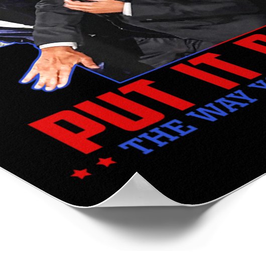 Het is terug zoals je het vond, grappige Trump Sla Poster (Hoek)