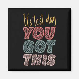 Het is testdag dat je deze leerkracht hebt magneet