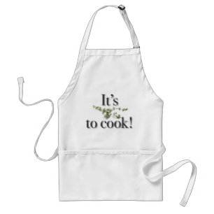 "Het is Thyme aan Cook!" schort