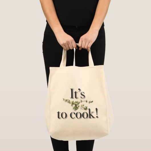 "Het is Thyme aan Cook!" tas (Voorkant (product))