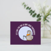 Het is tijd dat je gestraft wordt briefkaart (Staand voorkant)