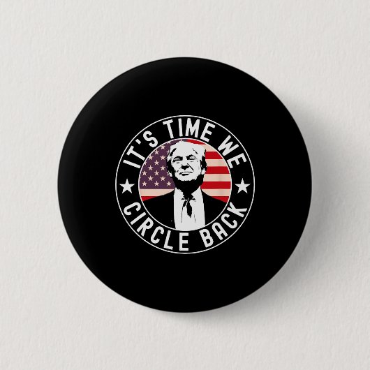 Het Is Tijd Dat We Ck Trump Omcirkelen Ronde Button 5,7 Cm (Voorkant)
