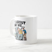 Het Is Tijd Dat We… Grappige Olifant in de Kamer Koffiemok (Voorkant links)
