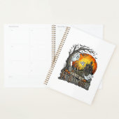 Het is tijd Halloween Spokenhuis Kerkhof Griezelig Planner (Display)