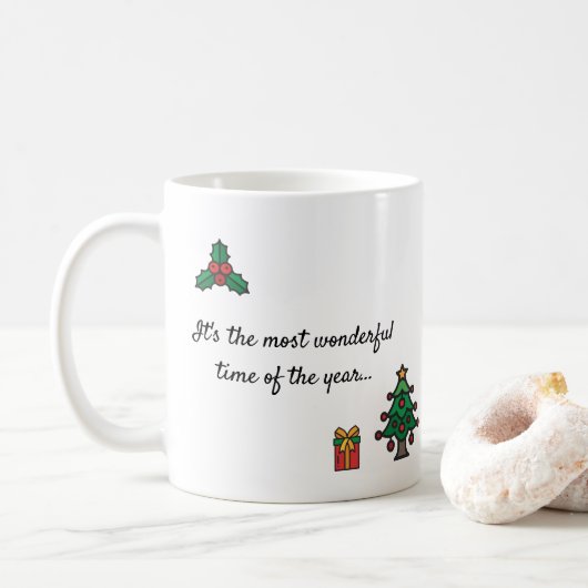 Het is tijd! koffiemok (Met donut)