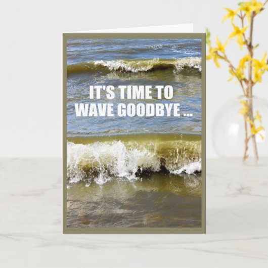 Het is tijd om afscheid te nemen van je schooltijd kaart (Gele Bloem)