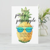 Het is tijd om als ananas een feest te vieren kaart (Staand voorkant)