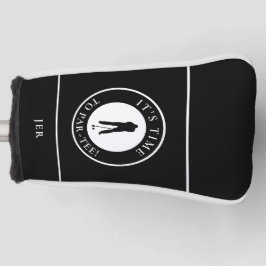 Het is tijd om Black & White Monogram Golfer te vi Golfheadcover