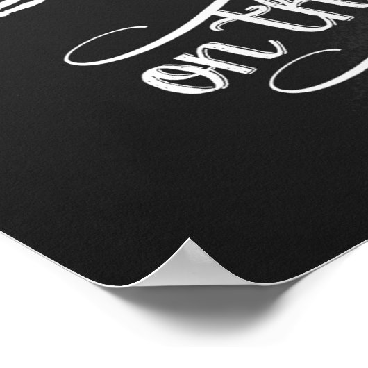 "Het is tijd om champagne te drinken" Chalkboard Poster (Hoek)