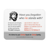 Het is tijd om Christus terug in het christendom t Magneet (Horizontaal)