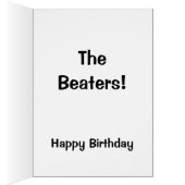 Het is tijd om de Beaters Birthday Kaart te likken (Binnen (Rechts))