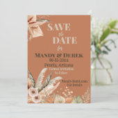 Het is tijd om de datum vast te leggen save the date (Staand voorkant)