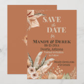 Het is tijd om de datum vast te leggen save the date (Voorkant / Achterkant)
