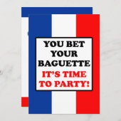 Het is tijd om de Franse vlag te vieren. Kaart (Voorkant / Achterkant)