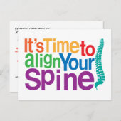 Het is tijd om de reactivering van uw wervelkolom  briefkaart (Voorkant / Achterkant)